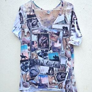 Wild Life Graphic Women's Top